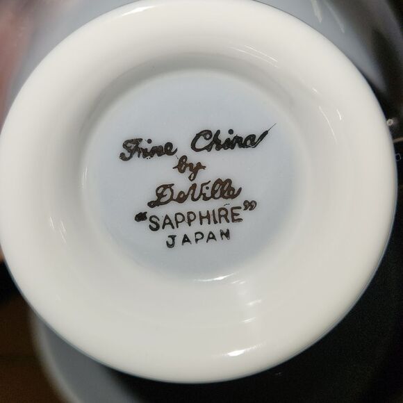 Sapphire by Deville Footed Cup and Saucer - Picture 4 of 5